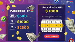 NordFX Lottery: Another $20,000 Has Found Its Owners