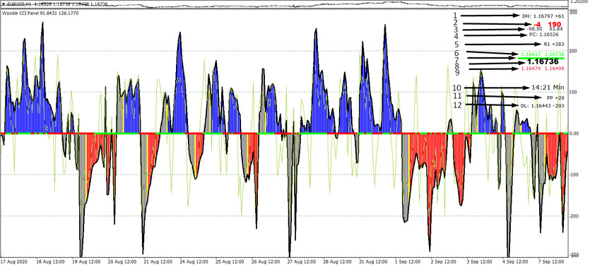 Woodie CCI MT4 indicator. Full trading system in one algorithm