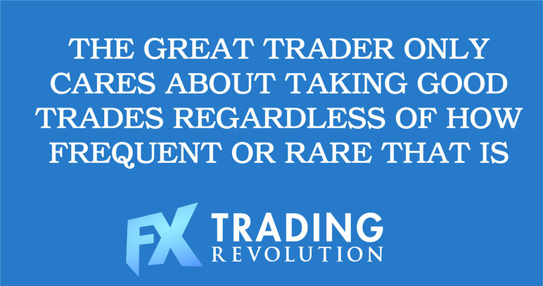 Be patient for the great opportunities to make money in Forex trading