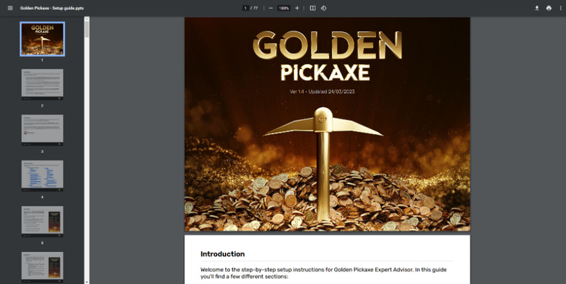 Golden Pickaxe EA Review – The Best Gold Trading Forex Expert Advisor